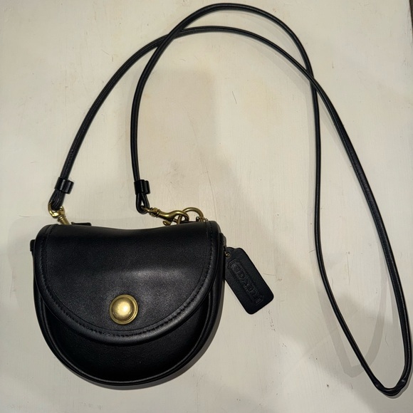 Vintage Coach Bundle- Black Mini Belt Bag 9826 & Wendie 9031 - Picture 2 of 16